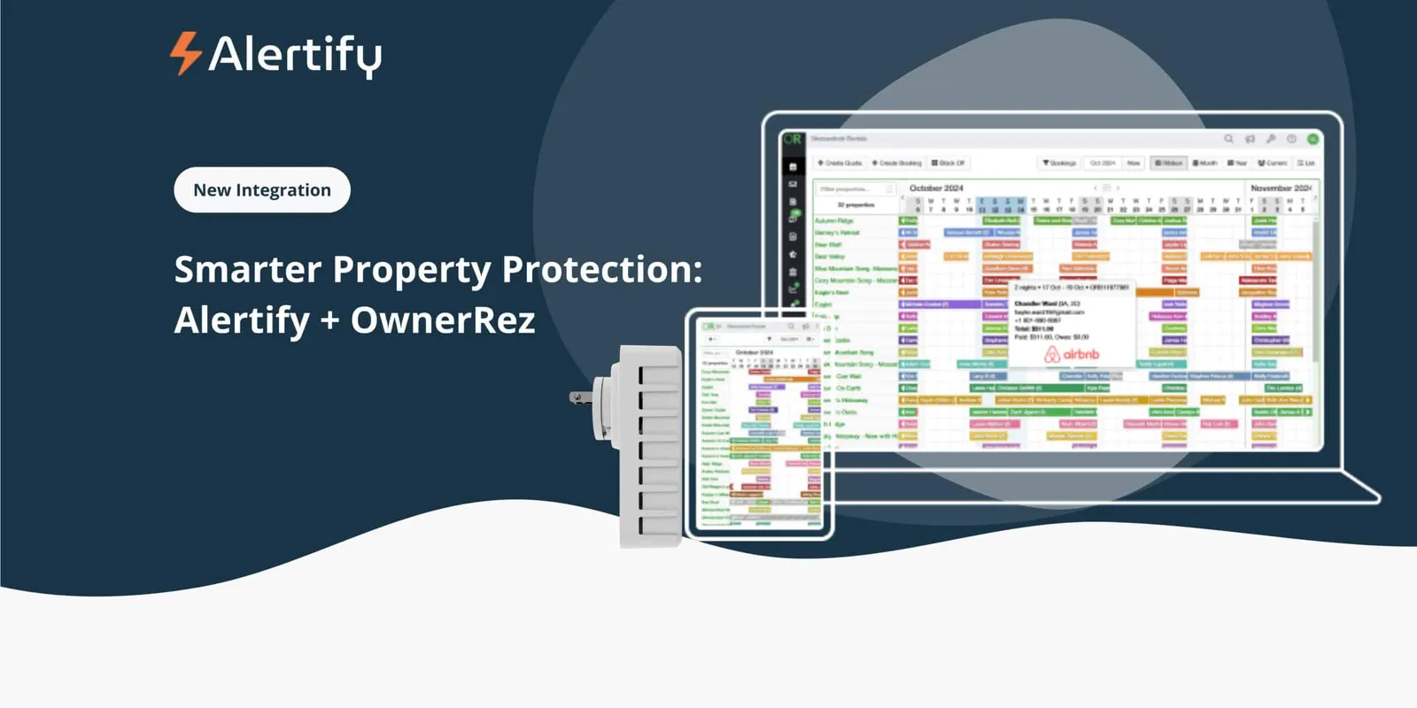 Smarter Property Protection: How Alertify’s Noise & Smoking Monitoring Devices Work with OwnerRez to Streamline Hosting