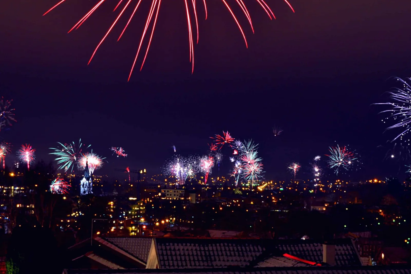 New Year's Noise From Fireworks