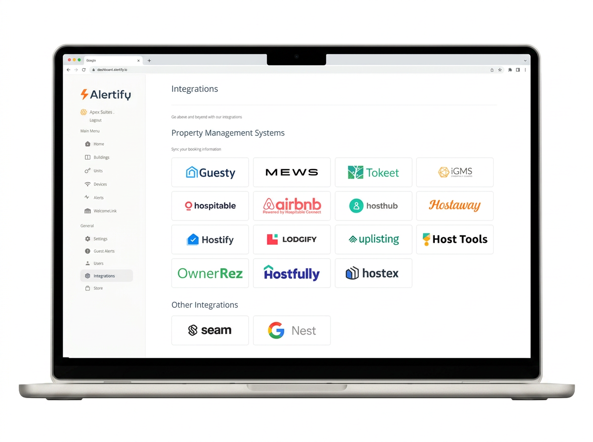Occupancy monitoring integrations with Guesty, Hostaway, and PMS tools