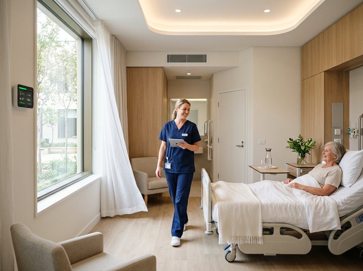 Air quality monitors for hospitals across ORs, ICUs, and patient floors