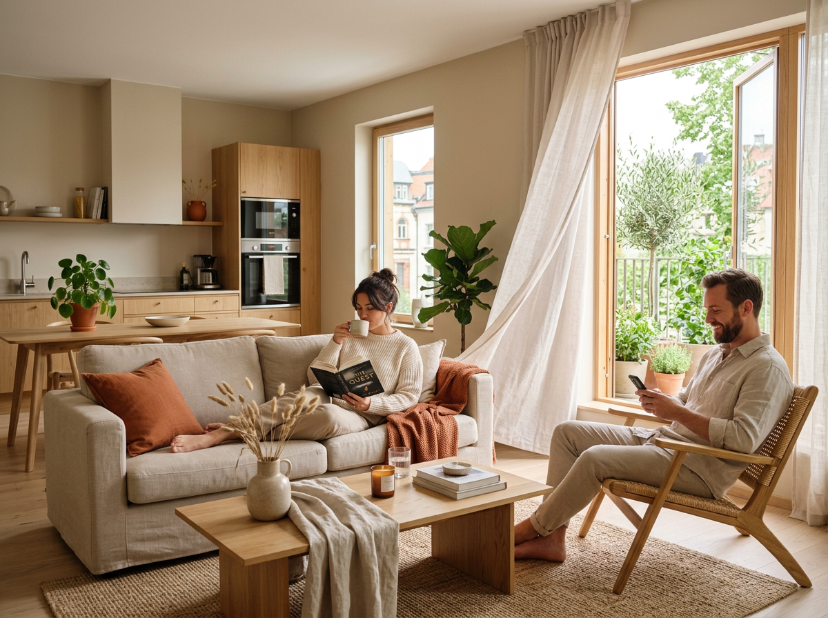 Indoor air quality monitoring in a vacation rental